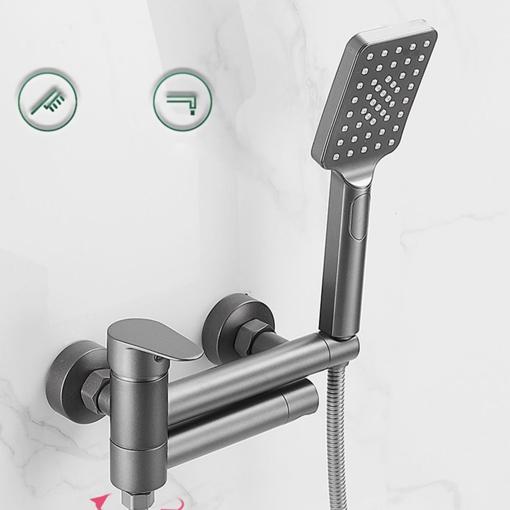 Wall-mounted metal bathtub faucet low arch single lever bathtub faucet trim