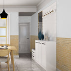 Contemporary waterproof wall cladding peel and stick interior stretch panels