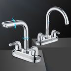 2-Handle Modern Vessel Sink Faucet Three-Way Bathroom Faucet