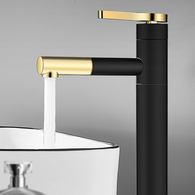 Lever handle faucet Glam Style with swivel spout for the bathroom