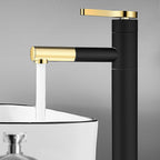 Lever handle faucet Glam Style with swivel spout for the bathroom