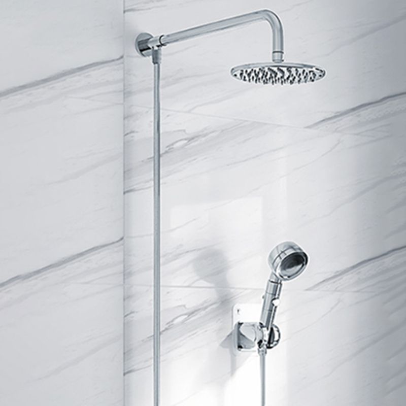 Contemporary Shower Head Combination Polished Stainless Steel Ceiling Mounted Shower Head