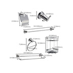 Chrome Traditional Bathroom Accessories Set Stainless Steel Bathroom Set
