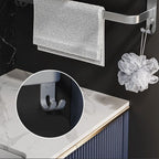 7-piece Bathroom Accessory Set Modern Aluminum Bathroom Set in Silver