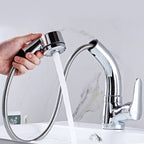 Modern Simple Vessel Sink Faucet High Arc Bathroom Sink Faucet
