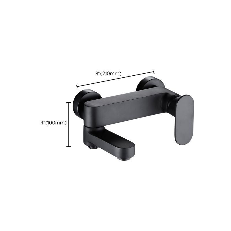 Modern Wall-Mounted Bathtub Faucet Trim Metal Single-Lever Bathtub Faucet Trim