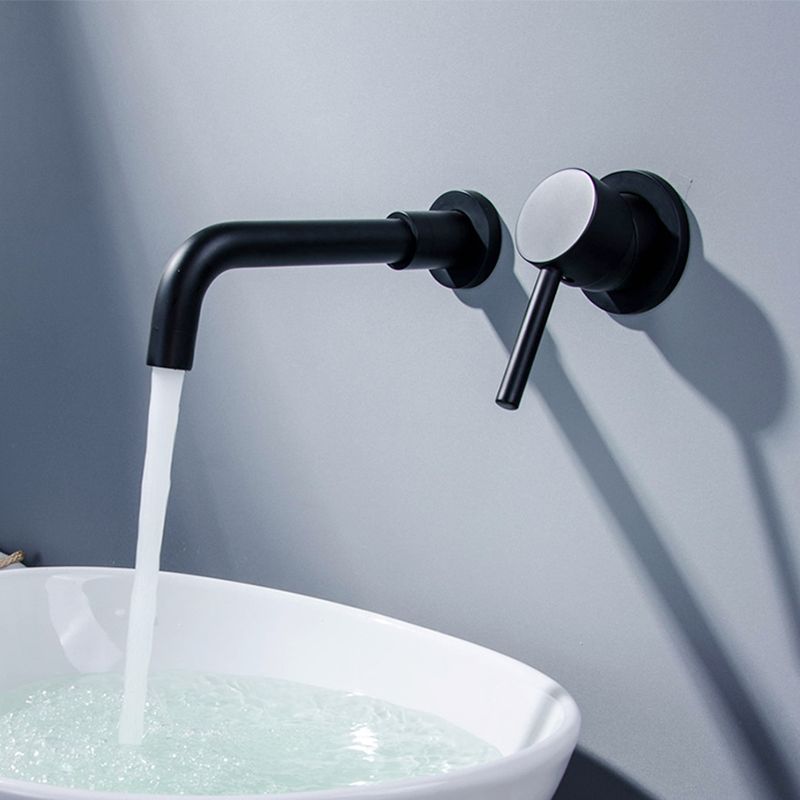 Industrial bathroom faucet brass lever handles 2-hole faucets wall-mounted faucet