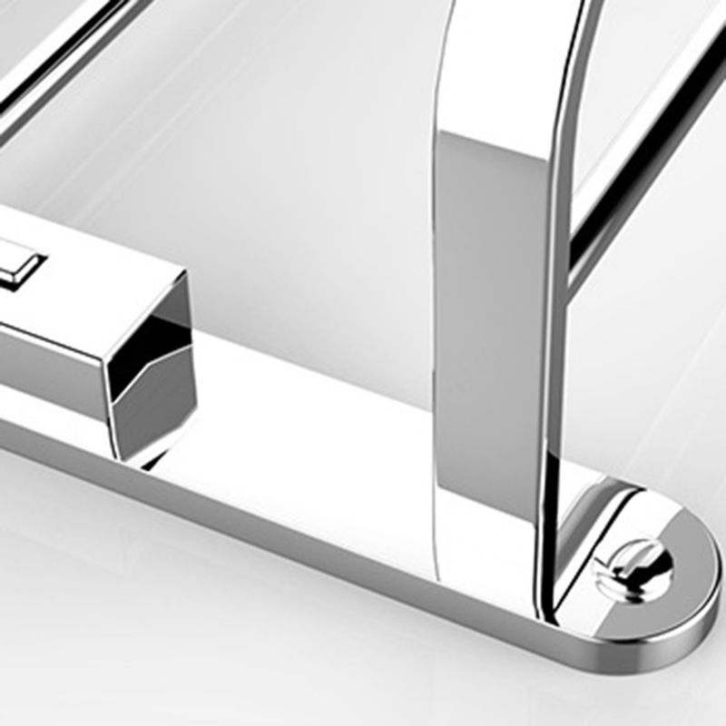 Chrome Modern Bathroom Hardware Set Stainless Steel Towel Hook/Towel Rail & Bathroom Shelf