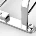 Chrome Modern Bathroom Hardware Set Stainless Steel Towel Hook/Towel Rail & Bathroom Shelf