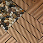 Rectangular constructed tiles water-resistant parquet flooring for balcony
