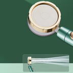 Modern Shower Head for the Bathroom 2-Jet Massage Rain Shower Round Wall-Mounted Shower Head