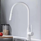 Modern Pull-down Water Filler Single Handle High Arc Kitchen Faucet