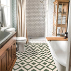 PVC Peel and Stick Wall Tile Square Single Tile Wallpaper with Slip Resistance