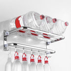 Modern Bathroom Set with Bathroom Shelf/Towel Bar Polished Chrome Bathroom Accessory Set