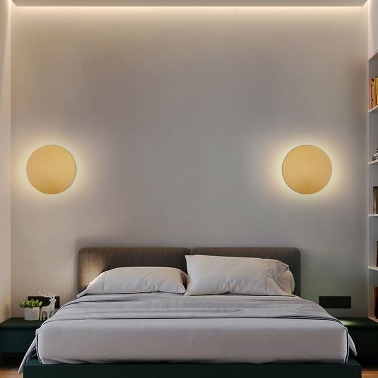 GlowNight Metal Round LED Wall Light