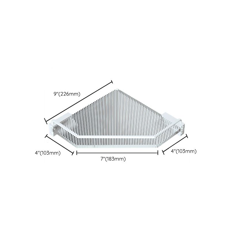 White Metal and Acrylic Bathroom Accessories as a Single Piece or in a Set with Bathroom Shelf