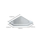 White Metal and Acrylic Bathroom Accessories as a Single Piece or in a Set with Bathroom Shelf