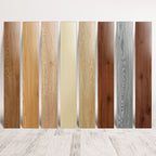 Peel and Stick PVC Flooring Smooth Wood Look Effect Slip Resistant Vinyl Floors