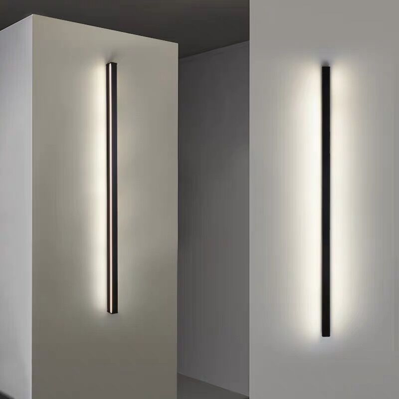 Minimalistic linear wall light LED atmospheric lighting