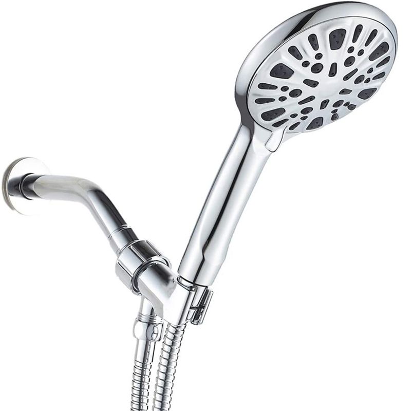 Modern Shower Head for Bathroom 9-Jet Round Wall-Mounted Shower Head