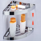 Silver/Black Bathroom Set Modern 1/2/3 Piece Anti-Rust Bathroom Shelf