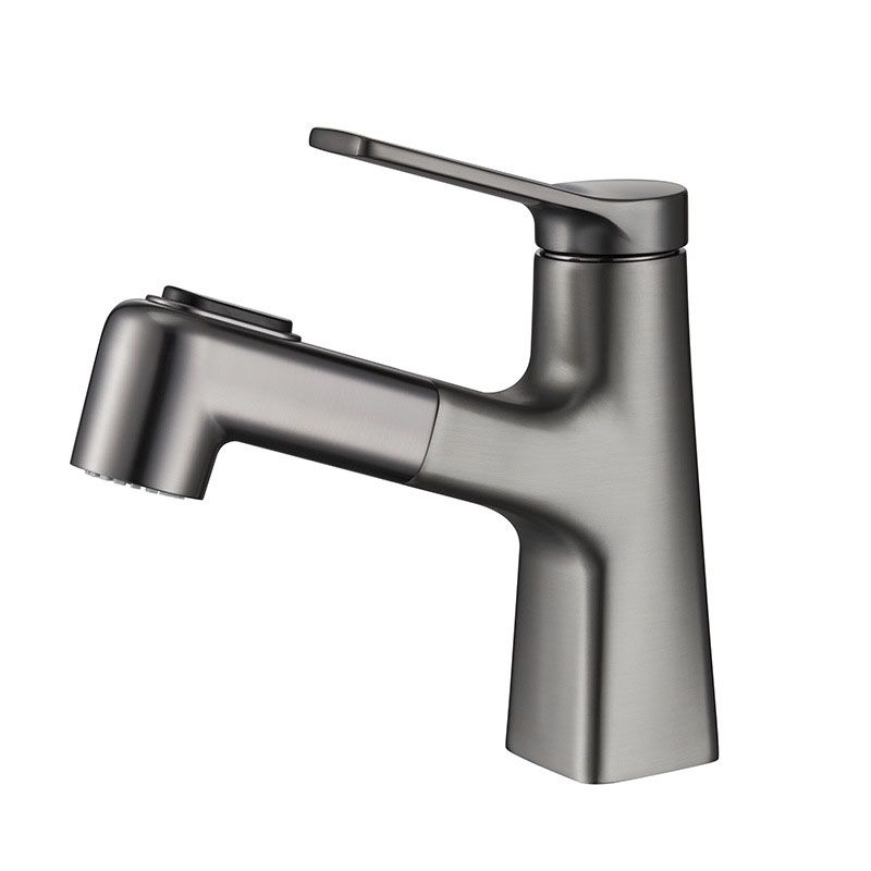Contemporary Vessel Faucet Metal Single Handle Low Arc Vessel Faucet for the Bathroom