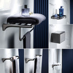 Gray traditional bathroom hardware set stainless steel bathroom accessory set