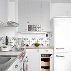 Square Peel & Stick Tile with Pattern Waterproof Tile for Home