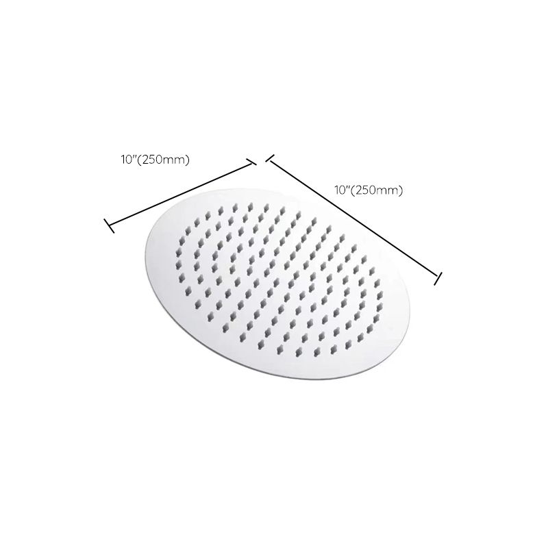 Stainless Steel Showerhead Combo Modern Fixed Showerhead for the Bathroom