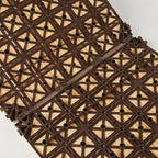 7-Slat Square Wood Terrace Tiles Laying Pattern Outdoor Terrace Tiles