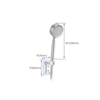 Modern Hand Shower Stainless Steel Handheld Showerhead Wall Mounted Shower Combination