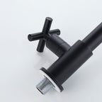Widely used wall-mounted bathroom sink faucet cross handle low arch faucet