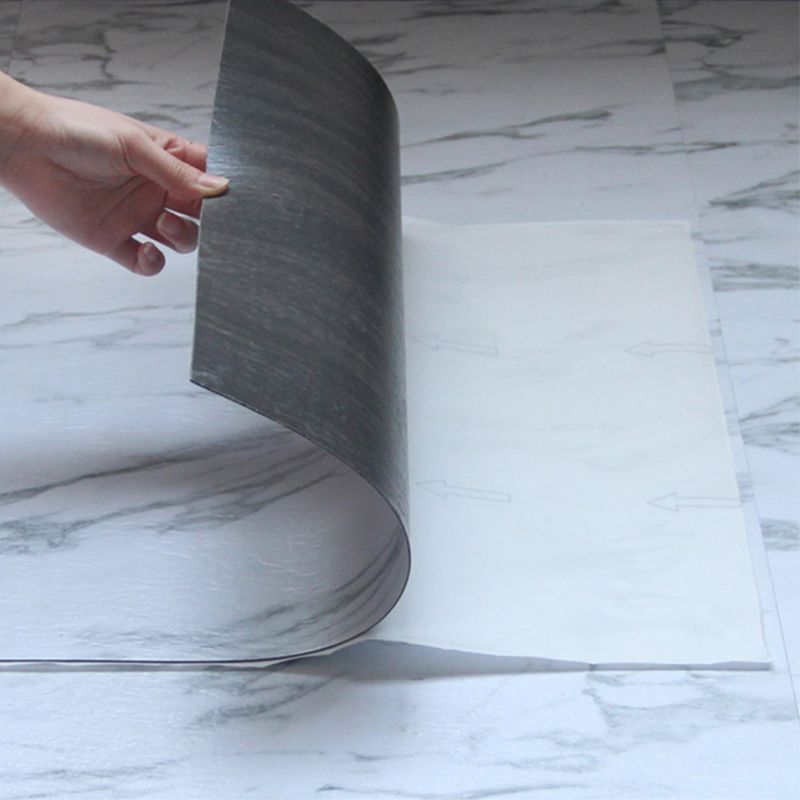Square PVC flooring Peel & Stick stone design vinyl floor for the living room