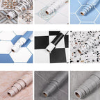 Floor covering Indoor Vinyl Ceramic Geometric Pattern Peel and Stick Flooring Vinyl