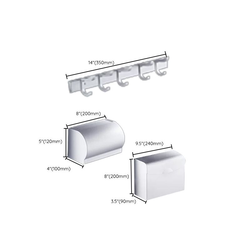 Contemporary Bathroom Accessory Hardware Set made of Metal with Soap Dish