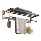 Black & Brass Bathroom Set Modern Style Bathroom Accessories As Individual Piece Or As Set