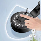 Classic Plastic Shower Head 5 Settings Round Handheld Shower Heads