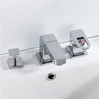 Bathroom faucet lever handle brass handheld shower sink faucet