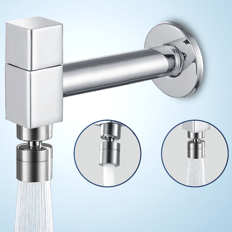 Industrial Wall Mounted Bathroom Faucet Handle Solid Brass Fitting