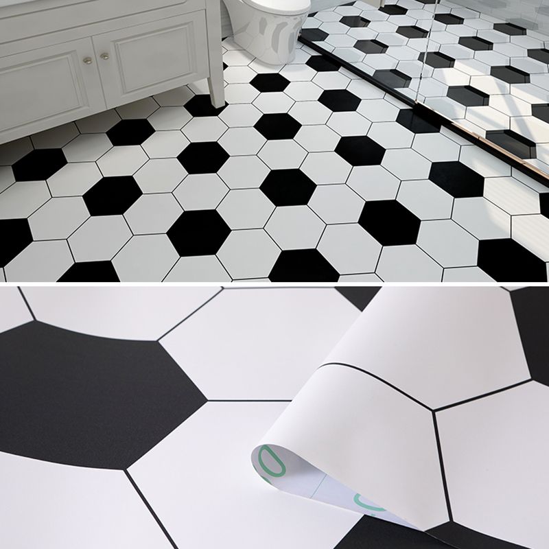 Modern vinyl floor planks for peeling and sticking Geometrically printed PVC flooring