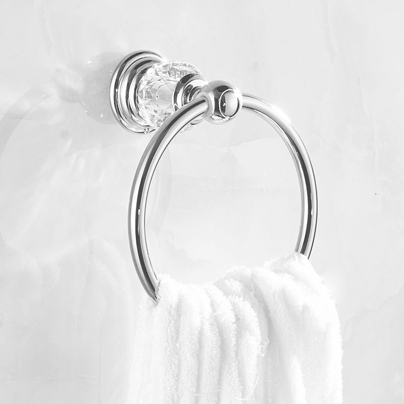 Modern Bathroom Accessories Hardware Set Silver Accessories Hardware Set