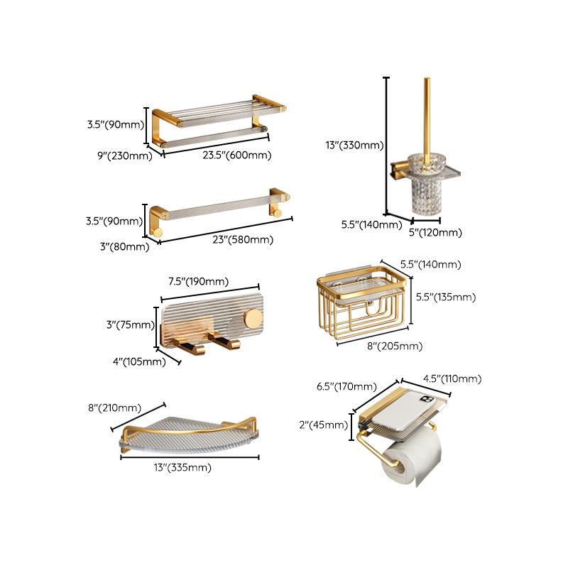 Plastic Modern Bathroom Accessories Hardware Set with Bathroom Shelf