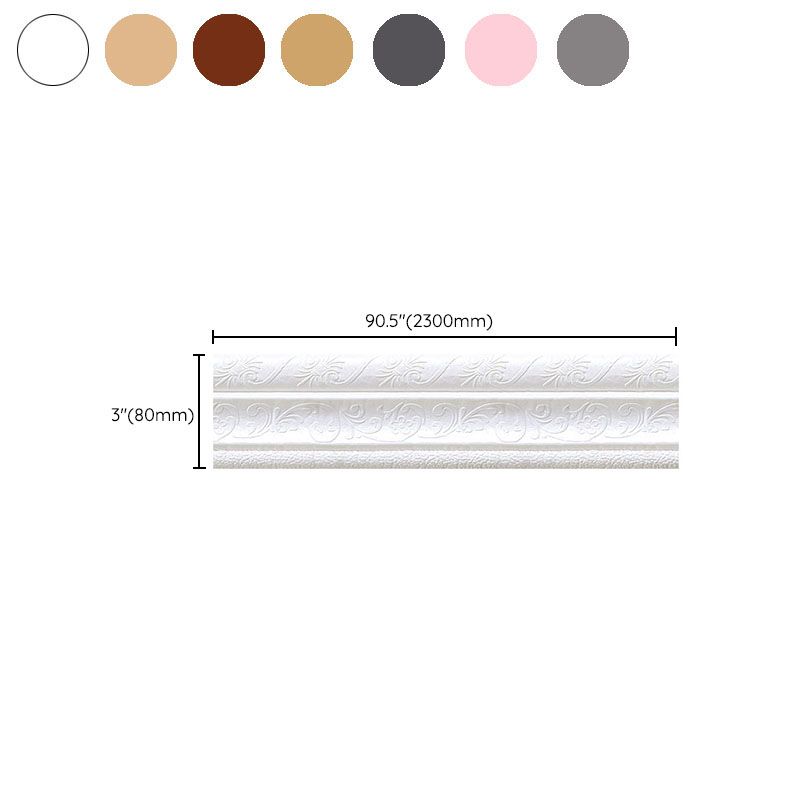 Mosaic Tiles Peel & Stick Tile PVC Kitchen Waterproof Skirting Board Peel and Stick Wall Tile