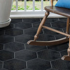 Peel & Stick Vinyl Flooring Dark Matte Vinyl Floors with Stone Look