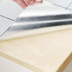 Single panel wallpaper Contemporary kitchen peel and stick splashback