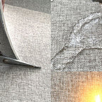 Contemporary wall cladding with padded 1-piece peel and stick panel