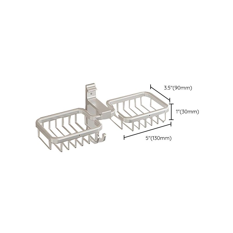 Modern Polished Chrome Bathroom Accessories Set Bath Shelf/Towel Holder/Paper Holder included