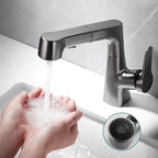 Pull-out Vessel Faucet Modern Sink Faucet with a Single Lever Handle