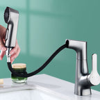 Contemporary Sink Faucet Plian Low Arc Brass Centerset Sink Faucet