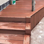 Outdoor Wood Decking Waterproof Striped Pattern Floorboard